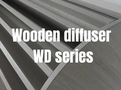 Σκληρό ξύλο QRD Ακουστικό διαχέα Πίνακες PU Ζωγραφική Φινίρισμα Φυσικό χρώμα ξύλου