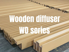 Τετράγωνο σχήμα ξύλινο ακουστικό διαχέα QRD με βελτιωμένη διασπορά ήχου για στούντιο