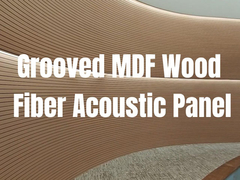 Μελαμινίου MDF Σχοινοειδείς ακουστικοί πίνακες 133x2440mm 197x2440mm για το ταβάνι και τον τοίχο