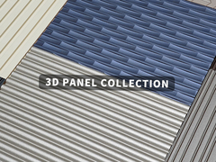 Διακόσμηση εσωτερικών χώρων 3D επιφάνειες τείχους 15mm 18mm με βασικό υλικό MDF