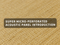 15mm 18mm Super Micro Perforated Acoustic Panels εσωτερική ηχομόνωση