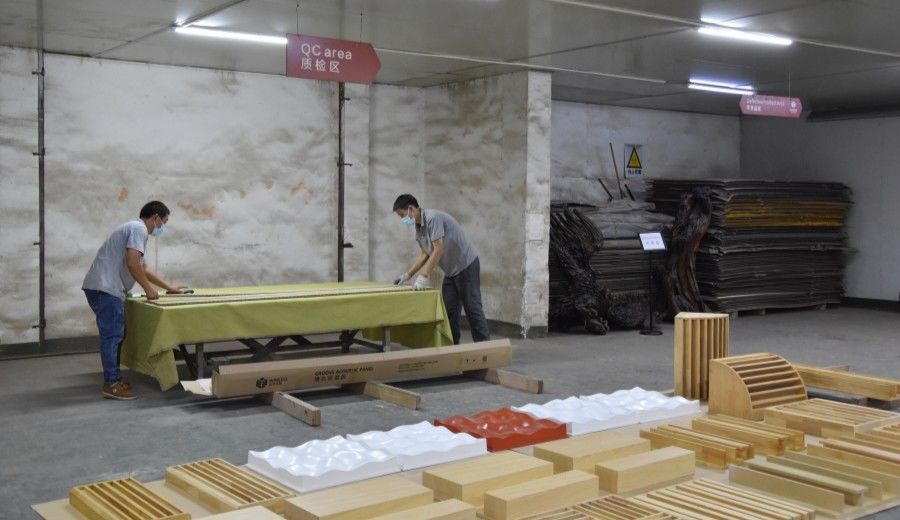 Guangzhou Wuyang Yiguan Acoustic Materials Co., Ltd. γραμμή παραγωγής κατασκευαστή